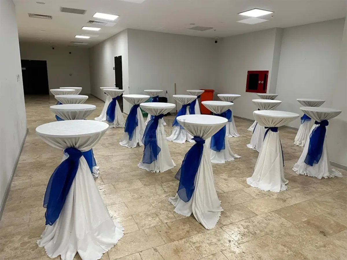 Bistro Kokteyl Masasi İstanbul - Reel Organizasyon gerçek kurulum görseli