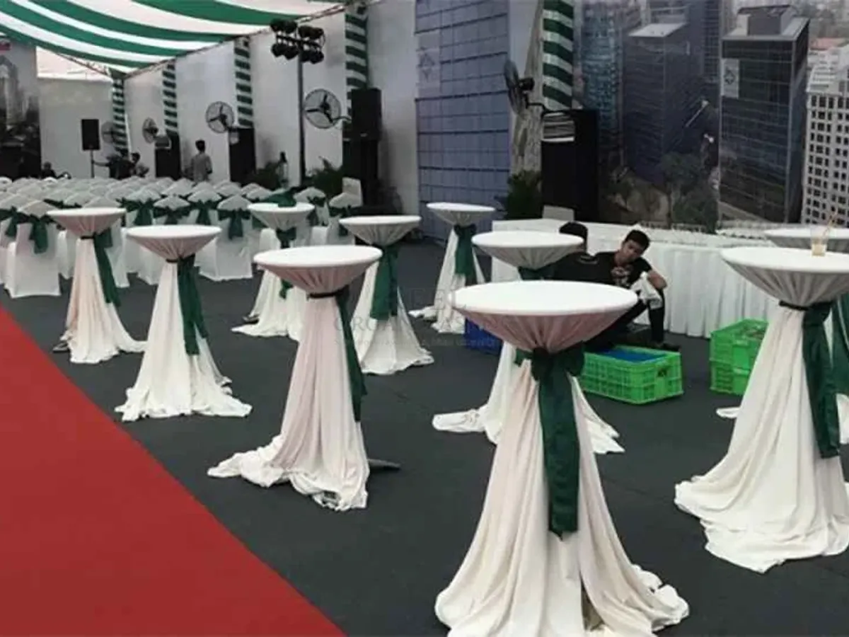 Davet Kokteyl Masasi İstanbul - Reel Organizasyon gerçek kurulum görseli