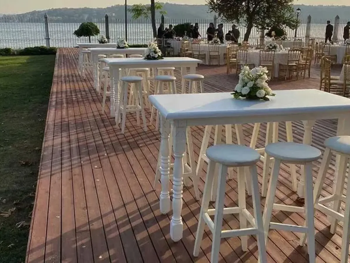 Kurumsal Kokteyl Masasi İstanbul - Reel Organizasyon gerçek kurulum görseli