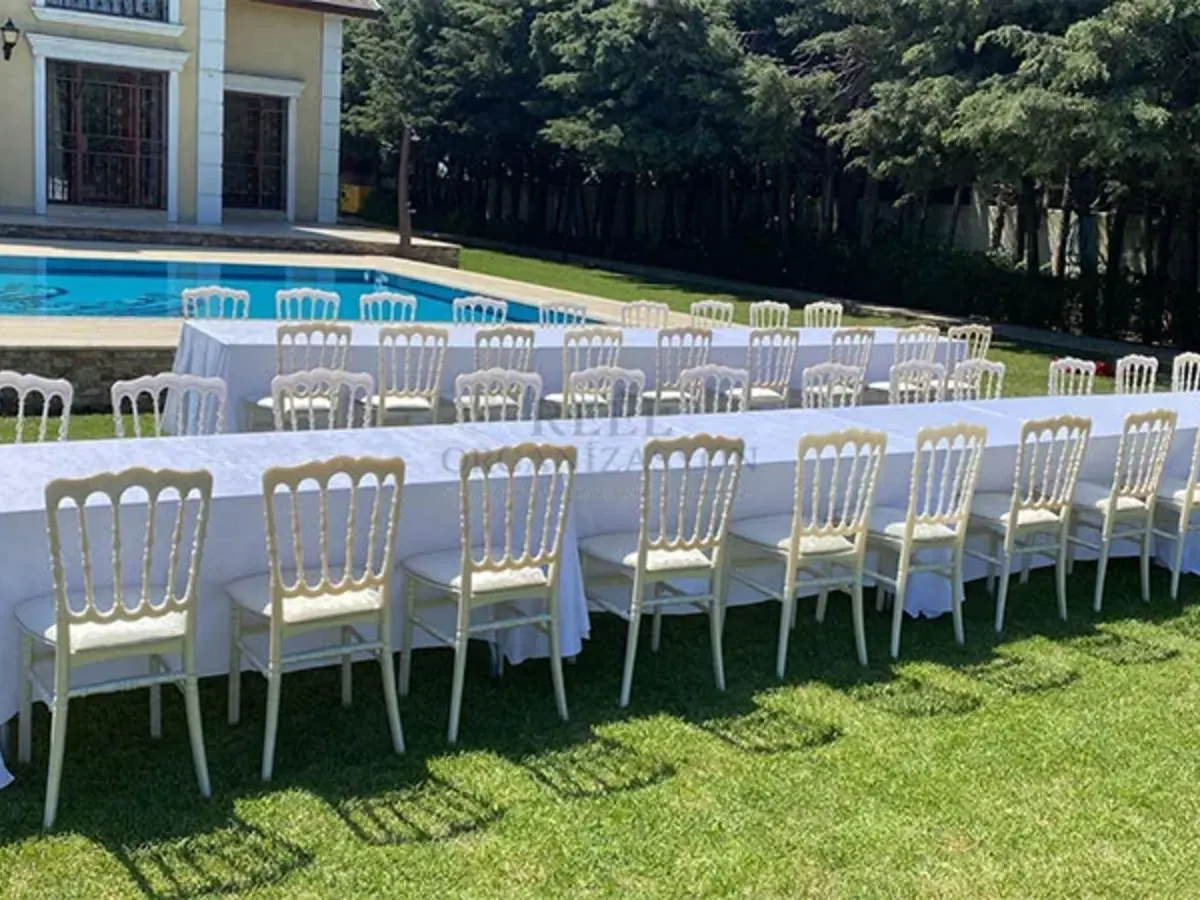 Organizasyon Masa Sandalye Düzeni İstanbul - Reel Organizasyon gerçek kurulum görseli